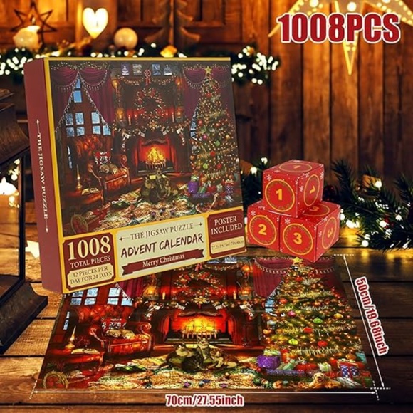 Christmas Advent Calendar Jigsaw Puzzle - Picture 1 of 4